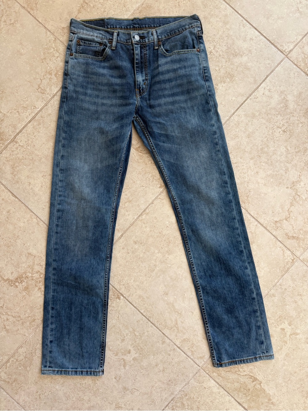 Levi’s 513 Men’s Jeans 32x34 Slim Straight Stretch Medium Wash Denim
